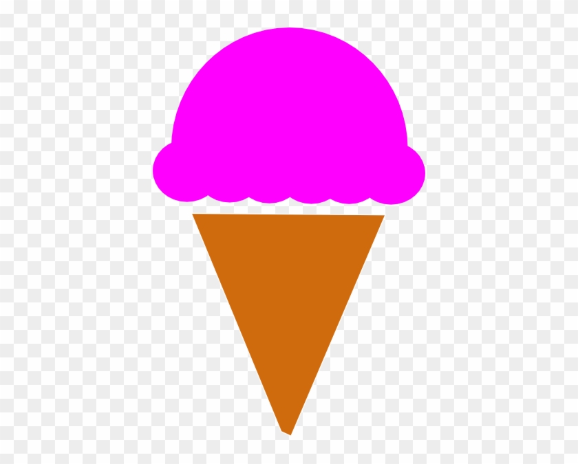 Ice Cream Scoop Clipart - Ice Cream Cone Silhouette #168320