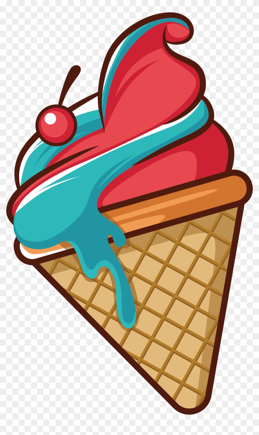 Strawberry Ice Cream Ice Cream Cone Clip Art - Strawberry Ice Cream Ice Cream Cone Clip Art #168352