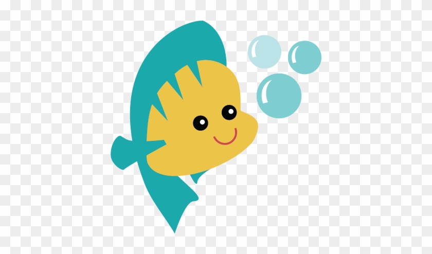 Fish Svg File For Scrapbooking Cardmaking Cute Fish - Little Mermaid Cute Png #168363