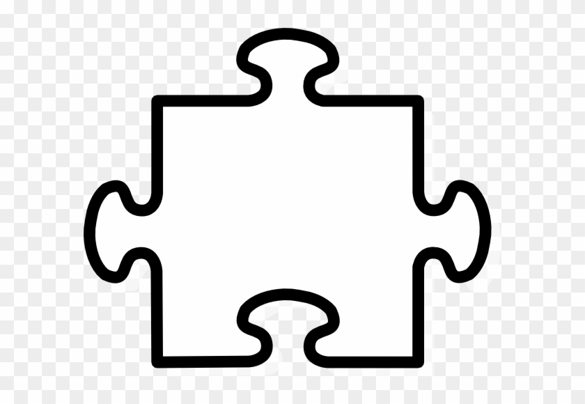 White Puzzle Piece Clip Art Vector Clip Art Online - Puzzle Piece Clip Art #168412