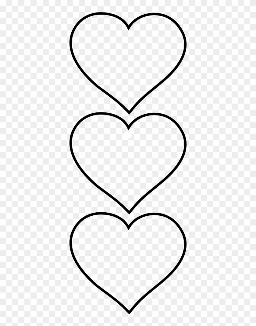 Heart Shape Clipart - Clip Art Hearts Black And White #168579