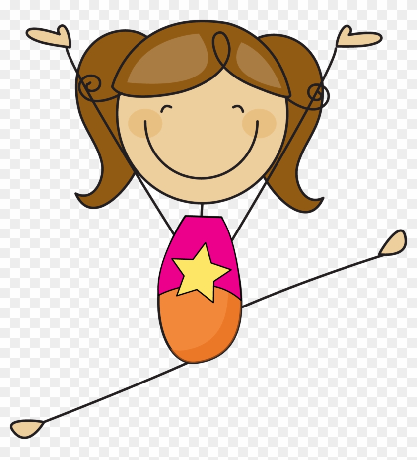 Printable Gymnastics Clipart - Free Clipart Gymnastics Girl #168629