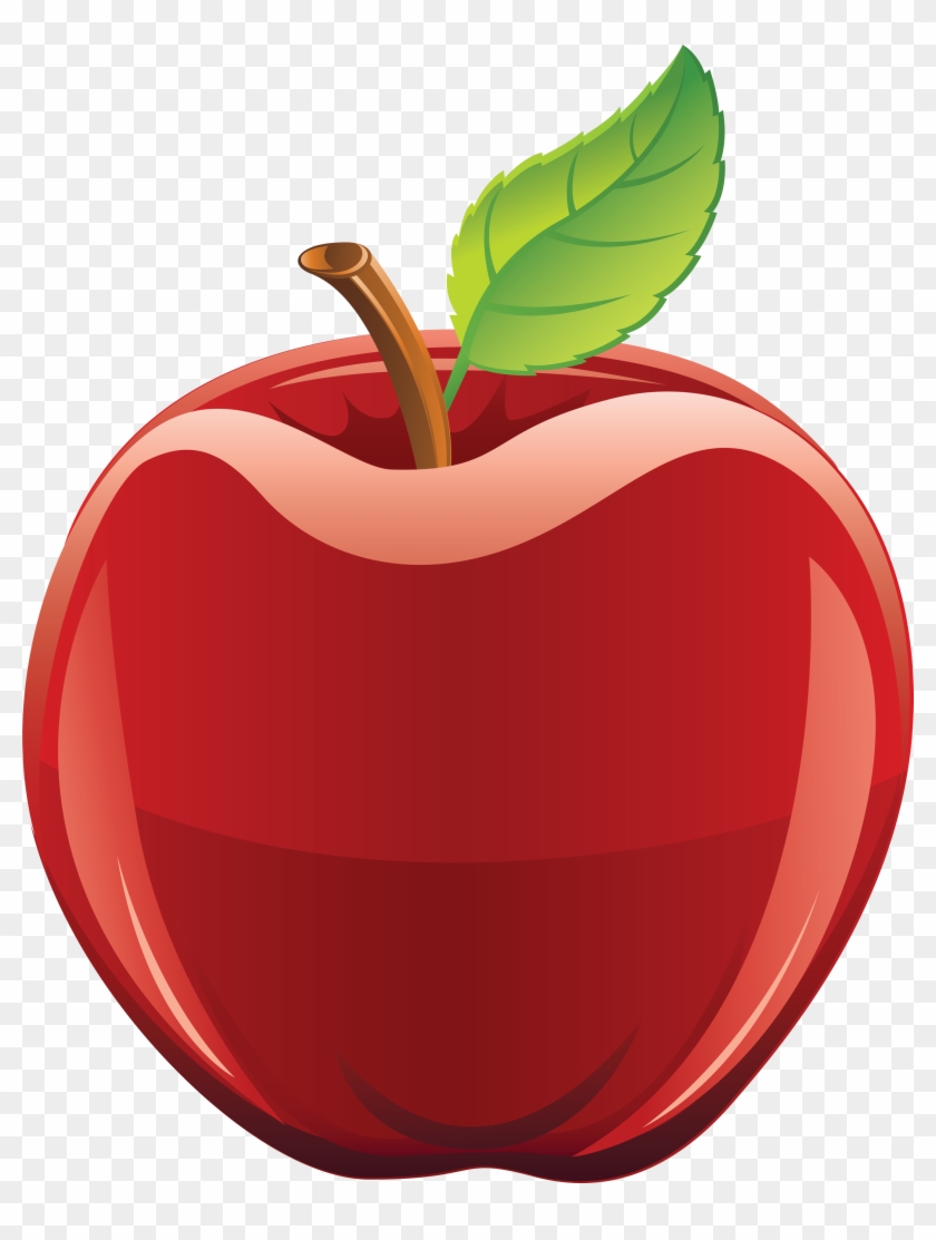 Free Clipart Of Red Apple - Apple Clip Art Png #168670