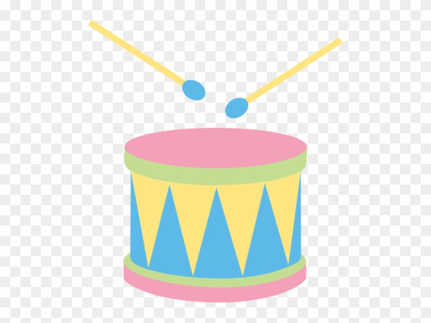 Pastel Kids Drum - Cute Drum Clipart #168706