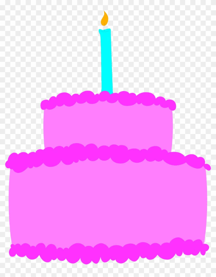 Cake - Pink Birthday Cake Clip Art #168718