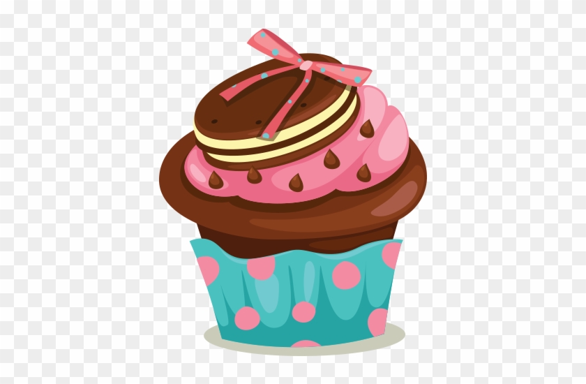 Cupcake Chocolate Cake Clip Art - Cupcake Vector Png #168738