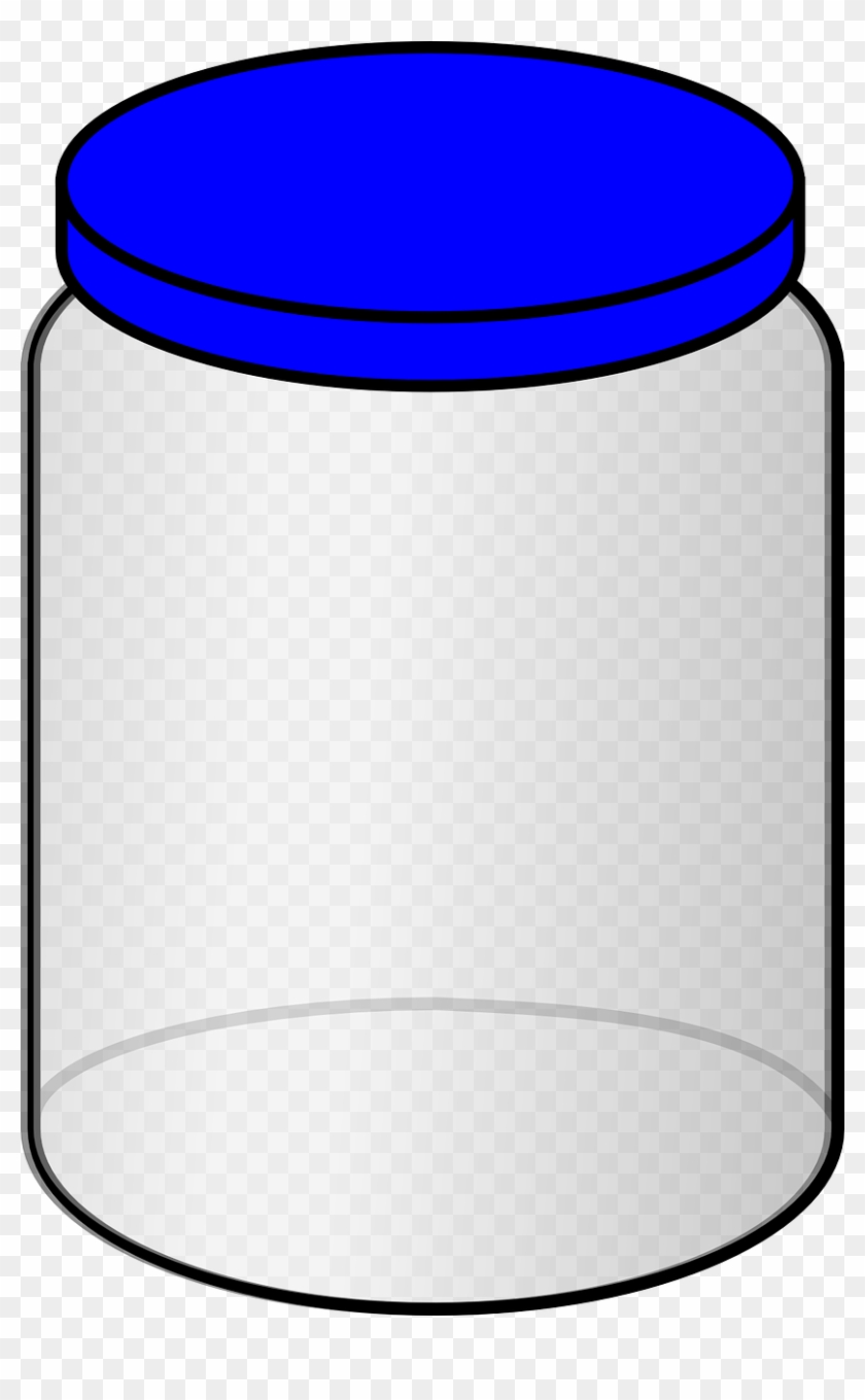 Bright And Modern Jar Clipart With Blue Lid Clip Art - Blue Jar Clipart #168742