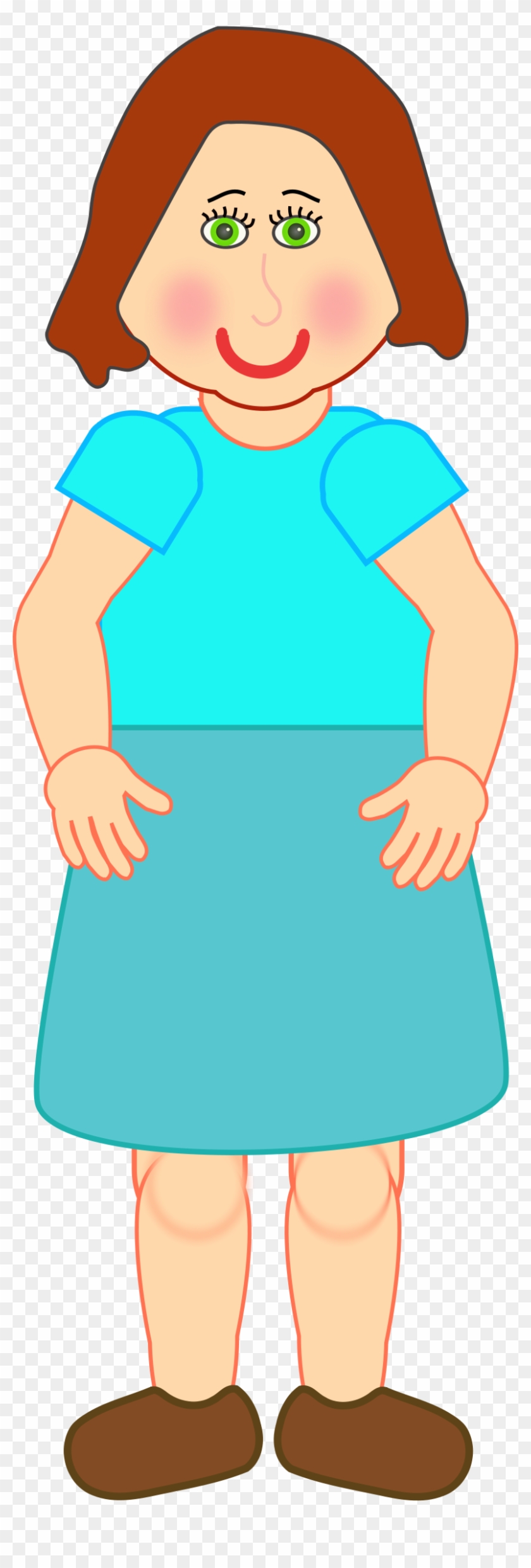 Woman Standing Clipart - Clipart Of A Woman Standing #168793
