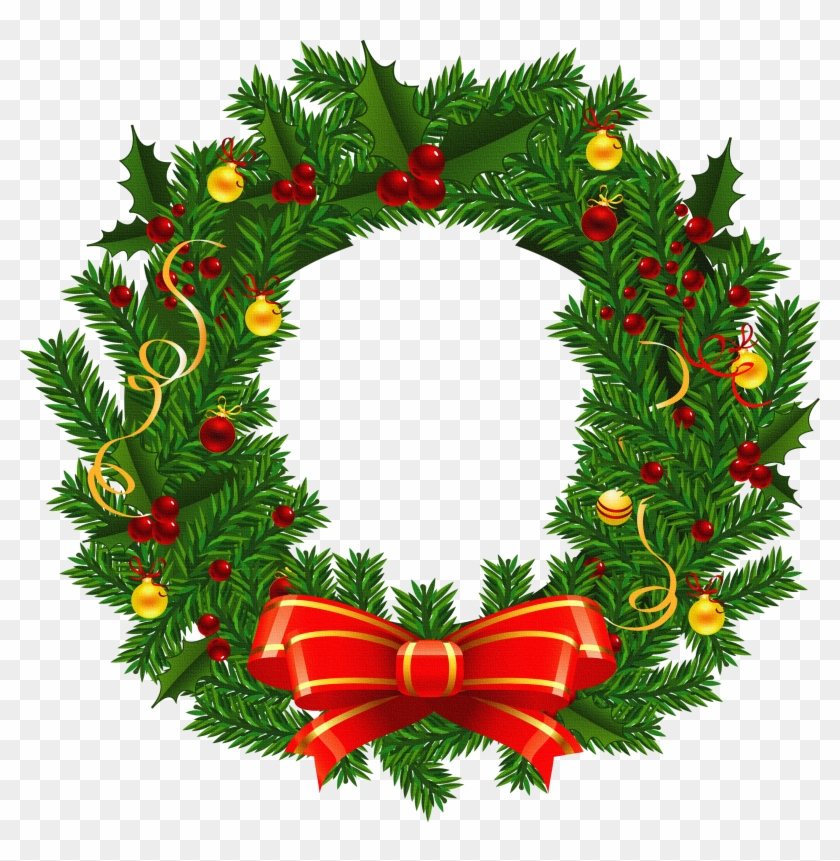 Christmas - Christmas Wreath Png #168971