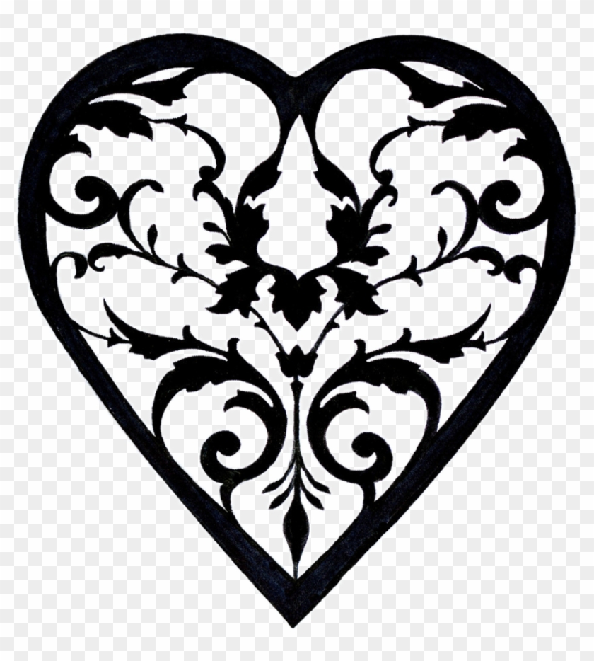 Like - Filigree Heart Clip Art #168989