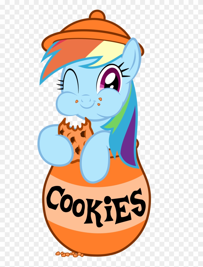 Filpapersoul, Cookie, Cookie Jar, Cookie Jar Pony, - Mlp Rainbow Dash Cookie #168993