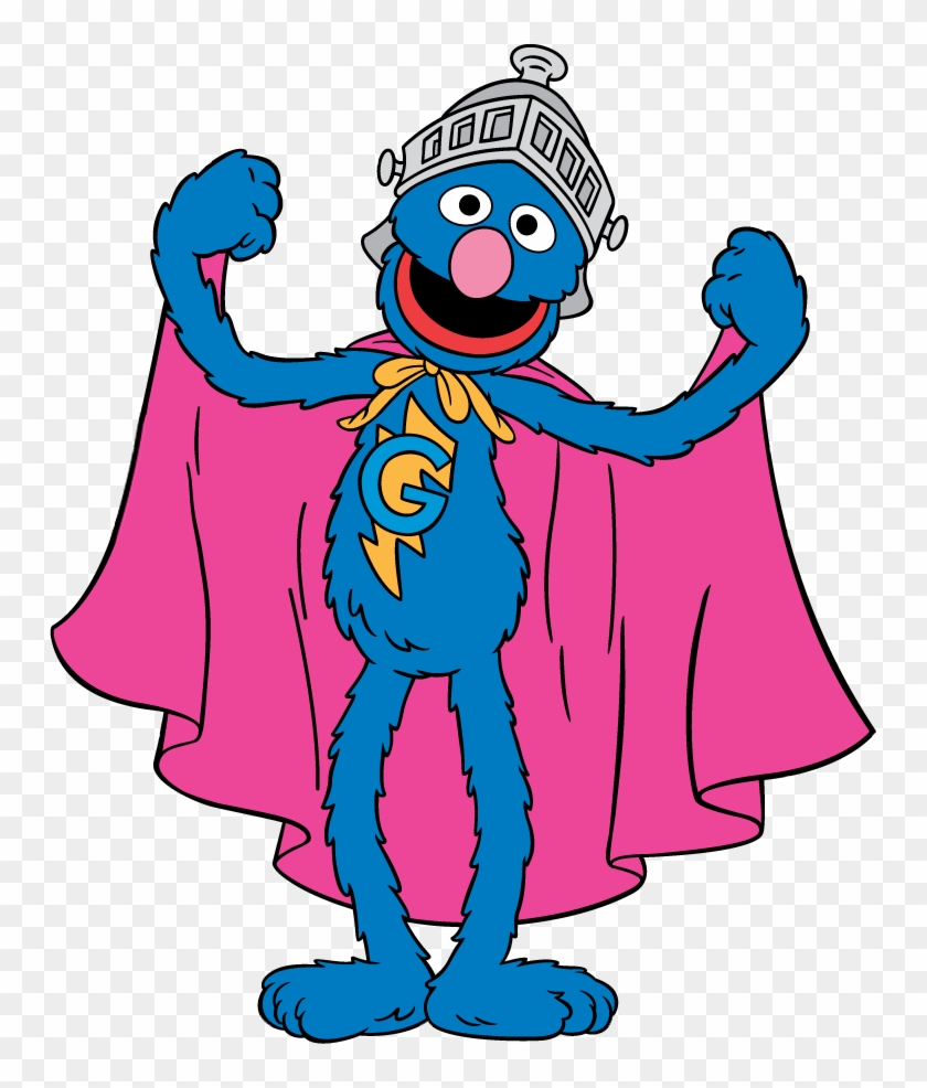 Grover Clipart - Clipart Kid - Super Grover Sesame Street #169036