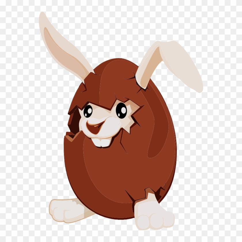 Free Chocolate Bunny Clipart - Cartoon Chocolate Egg Png #169047