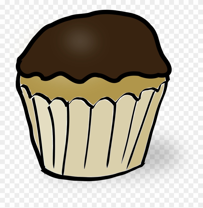 Chocolate Muffin Clipart - Chocolate Chip Muffin Colouring Pages #169056