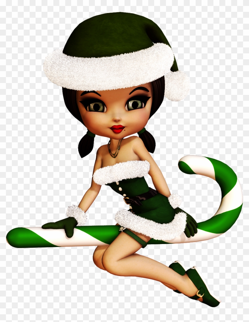 Tubes Poser Png De Cookie Sur Le Thème De Noël Gratuits - Doll #169229