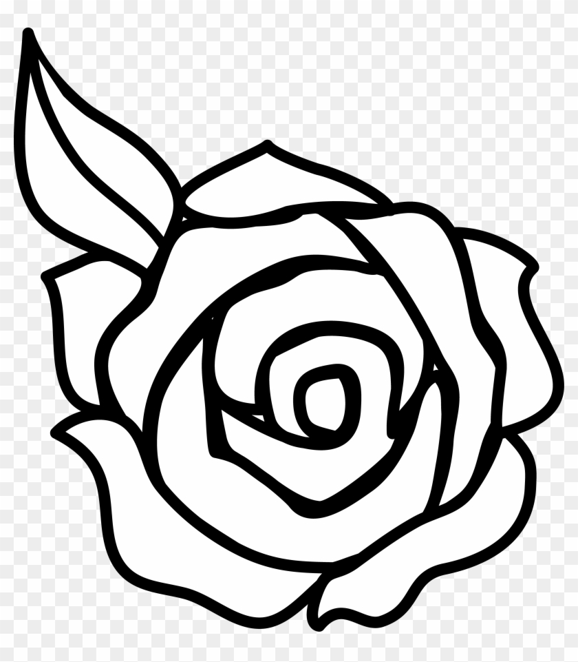Roses Clip Art Black And White #169323