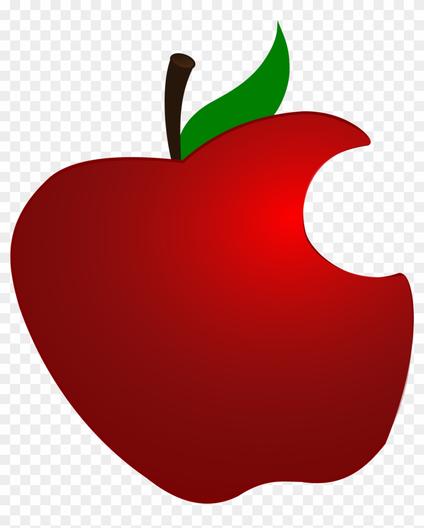 Clip Art Of A Bitten Apple Clipart With Bite - Apple With A Bite #169328