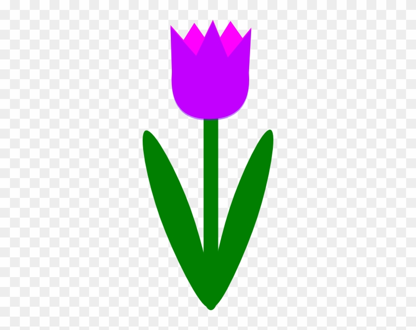 Totetude Purple Tulip Clip Art At Clker Com Vector - Purple Tulip Clipart #169330