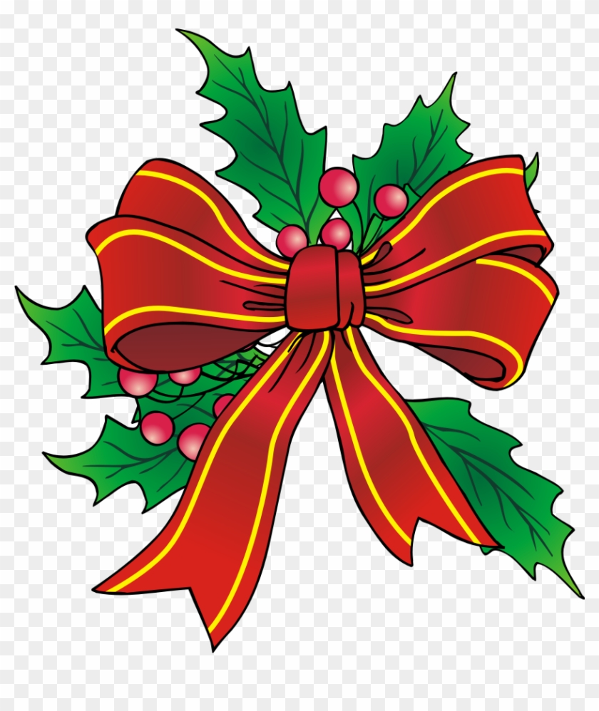 Christmas Clip Art Free Images - Christmas Bow Clip Art #169345