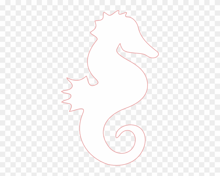 White Seahorse Clipart #169351