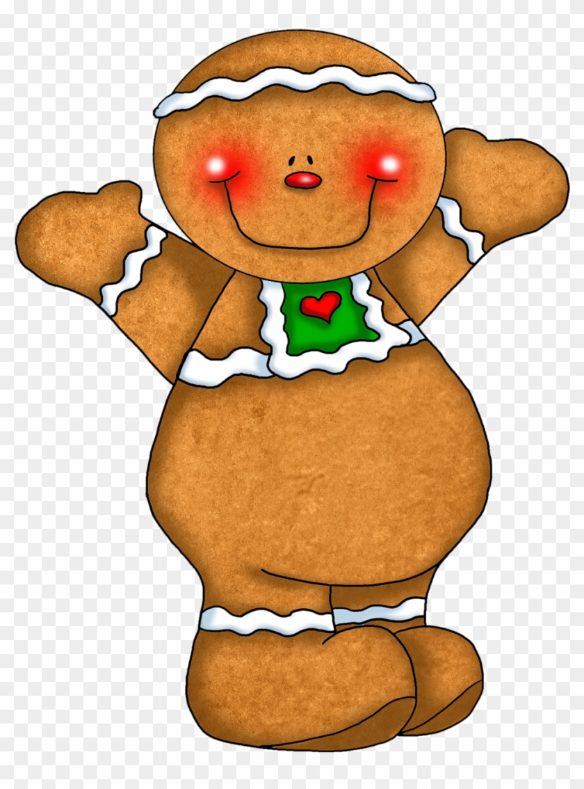 Cute Gingerbread Ornament Png Clipart - Candy Canes And Gingerbread Men #169362