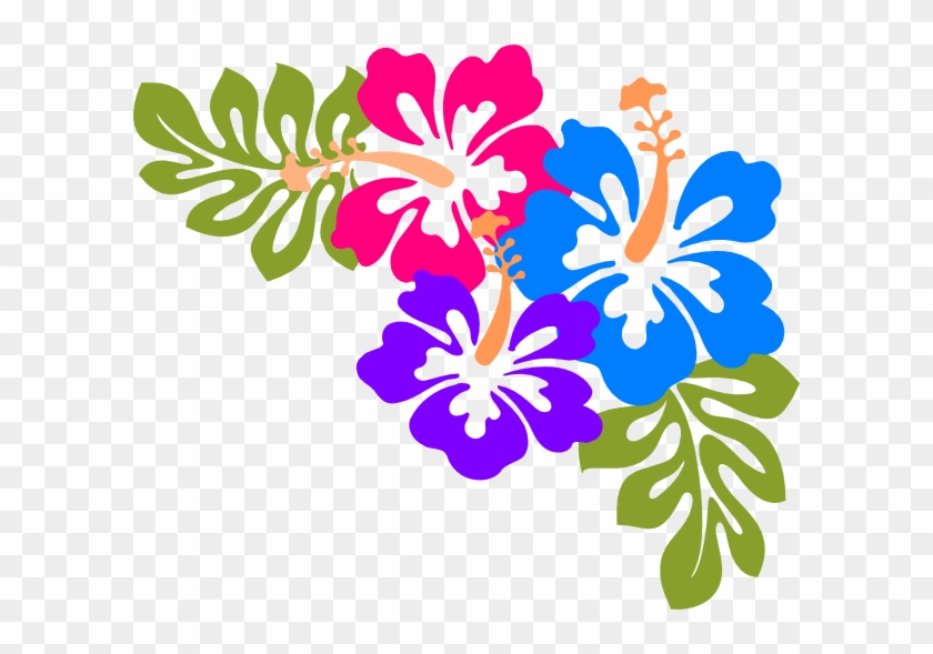 Free Luau Clip Art Clipart - Hawaiian Flowers Transparent Background #169379