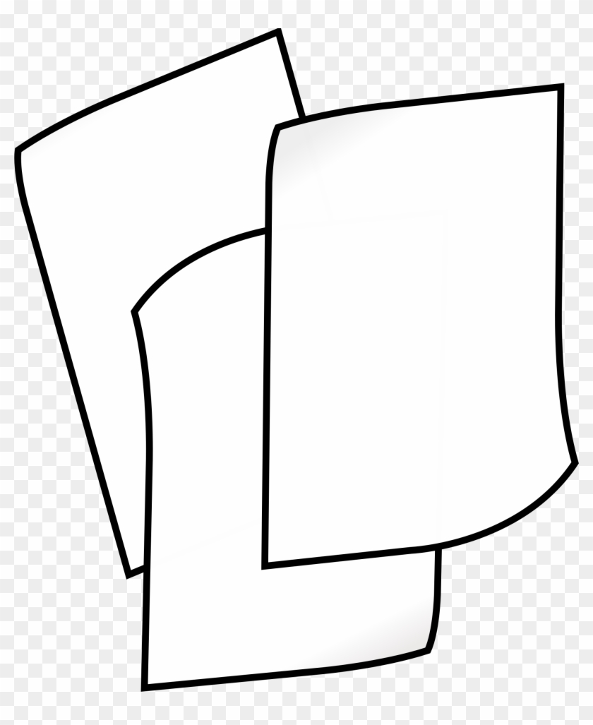 Of White Paper - Clip Art Black And White Paper #169430