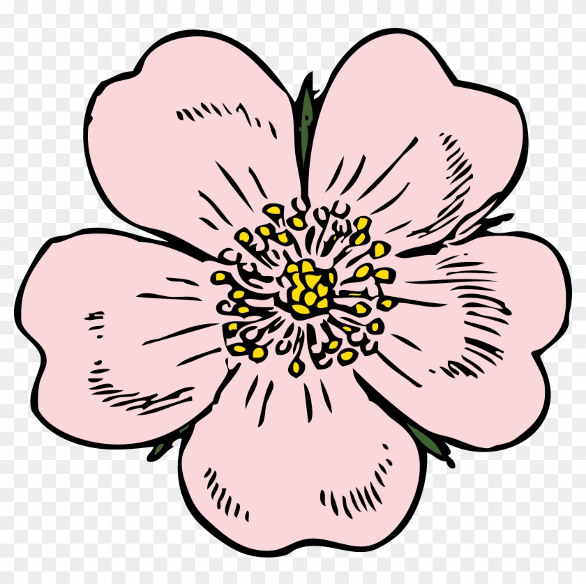 Big Image - Wild Rose Clip Art #169476