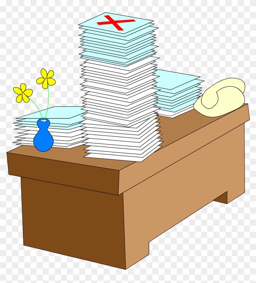 Paper Desk Printing Clip Art - Illustration #169513