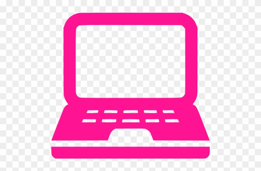 Deep Pink Notebook Icon - Laptop Icon Png Blue #169500