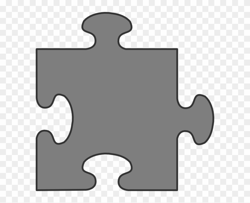 Puzzle Piece Clipart Grey #169547