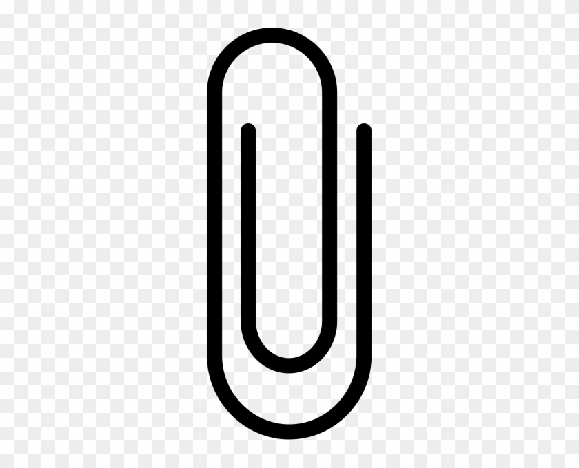 Paperclip Black - Black Paper Clip Vector #169597