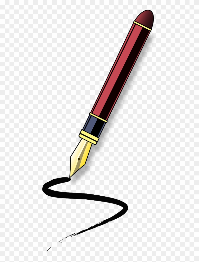 Fountain Pen Paper Clip Art - Fountain Pen Paper Clip Art #169604