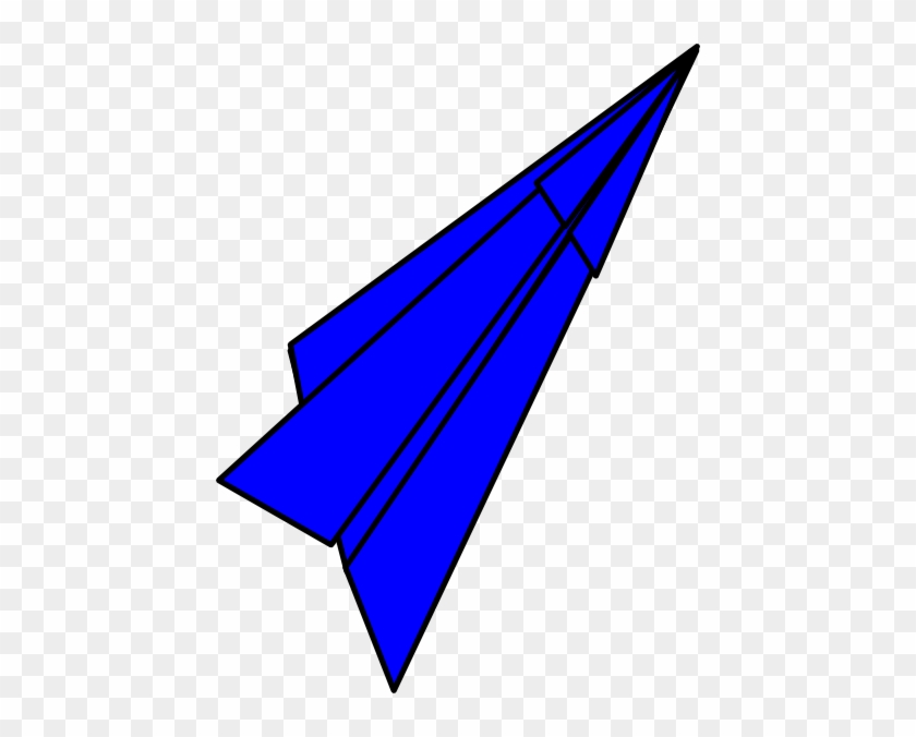 Blue Paper Plane Clipart #169685