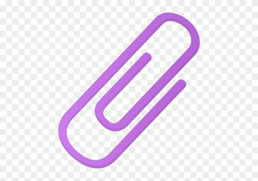 A Paper Clip Icon - Colored Paper Clip Png #169687