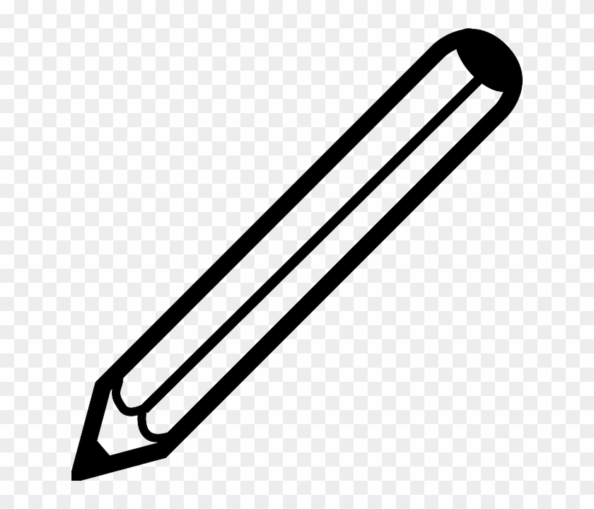 Black, Icon, Pen, Pencil, Outline, Symbol, Office - Pen Clipart Black And White #169689