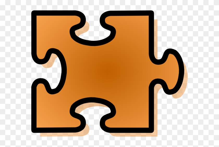 Orange Jigsaw Puzzle Piece Clipart - Jigsaw Puzzle Pieces Clipart #169723