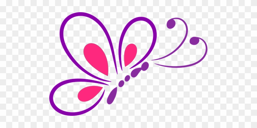 Butterfly - Butterfly Line Art Png #906504