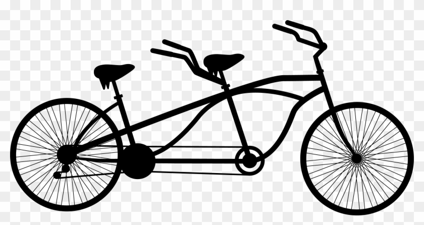 Tandem Bicycle Cycling Clip Art - Double Bike #906615
