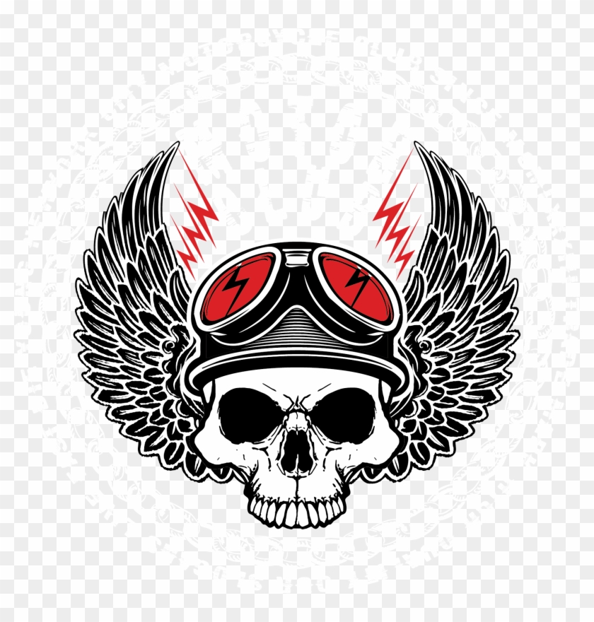 T Shirt Graphic Design Royalty Free Cartoon Skull Vector - Emblem #906624