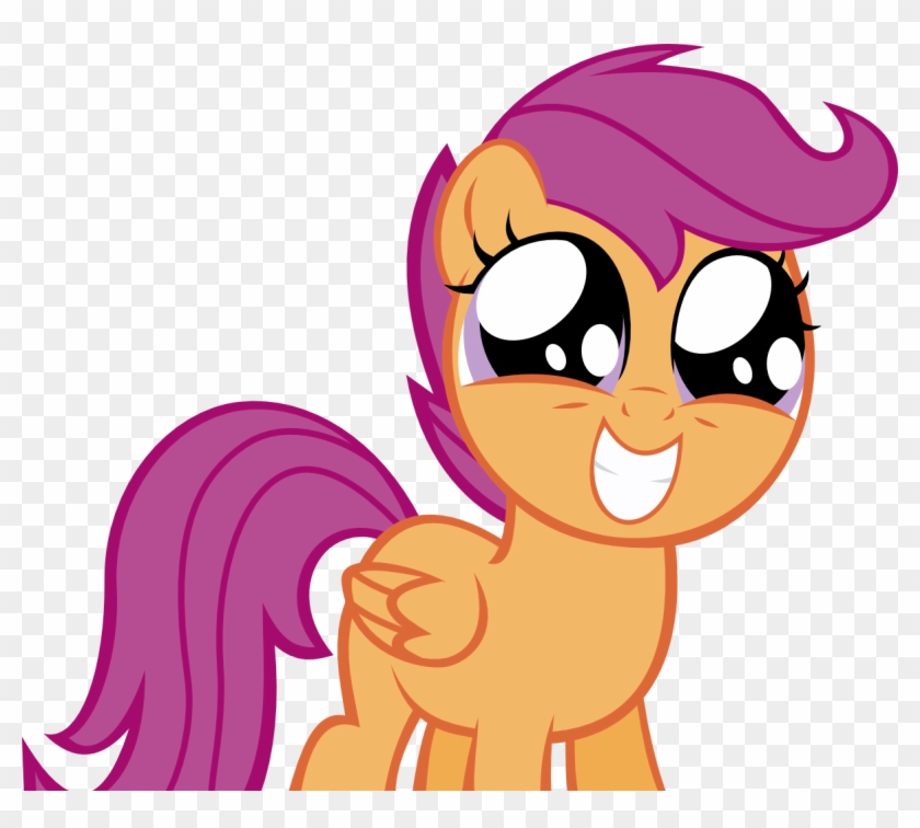 Scootaloo, Simple Background, Solo, Squee, Transparent - Cartoon #906666