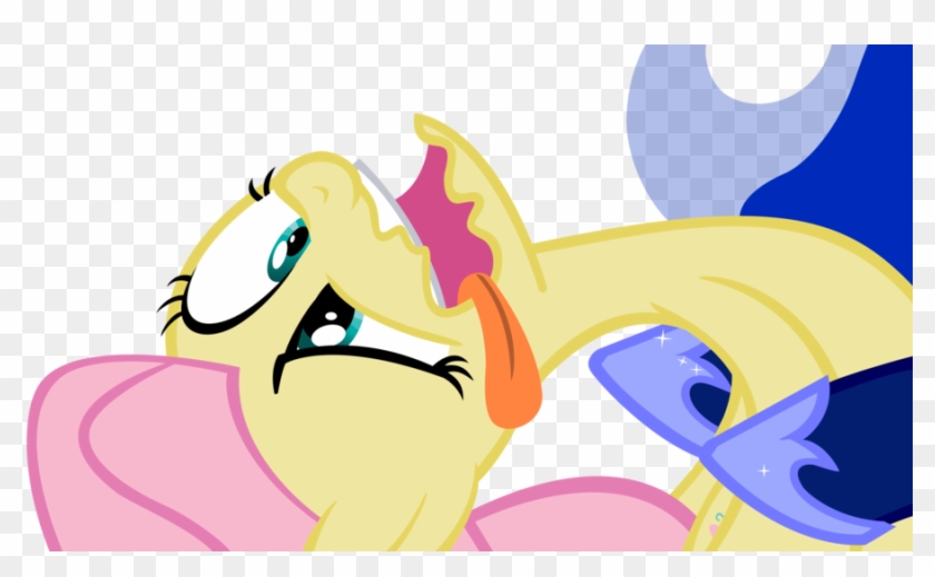 Derp With Luna By Theflutterknight - Mlp Fluttershy Funny Faces #906743