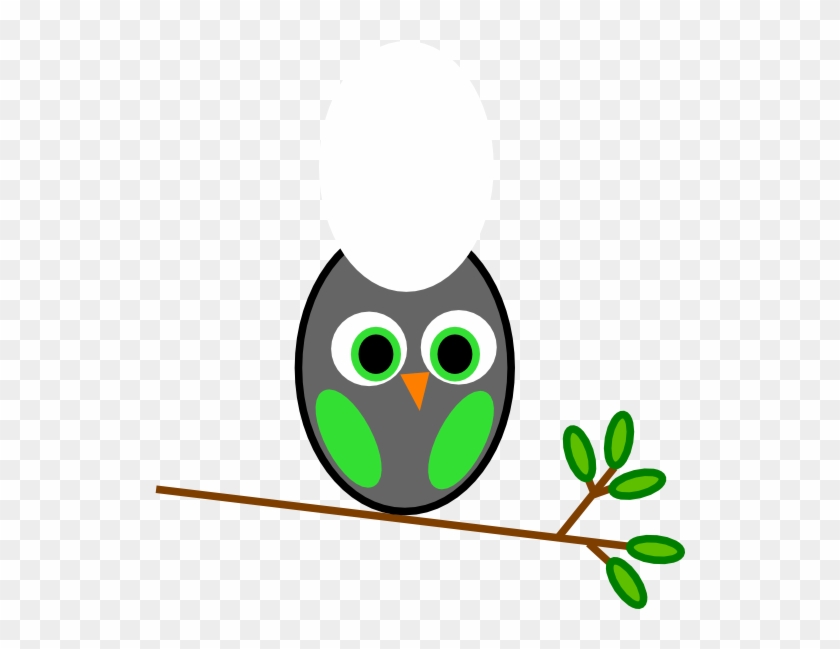 Green Gray Owl Clip Art At Clker - Owl Clip Art Free #906803