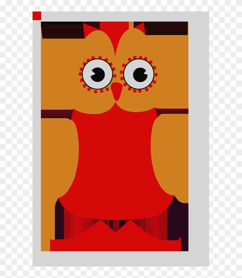 Owl Clip Art Red Cute Owl Clipart - Clip Art #906813