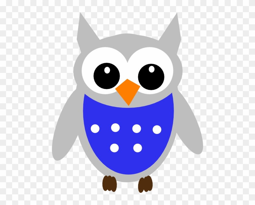 Blue Gray Owl Clip Art At Clker - Baby Owl Clip Art #906826