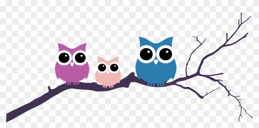 Three Owls Tree Branch - Three Owls On A Branch #906852