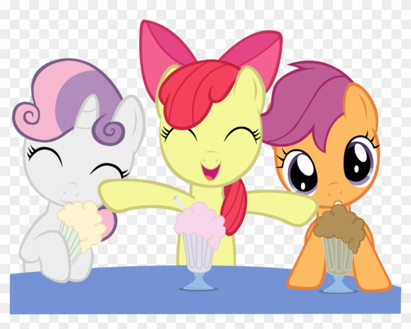 Cutie Marks Crusaders Milkshake Vector - Autism #907111