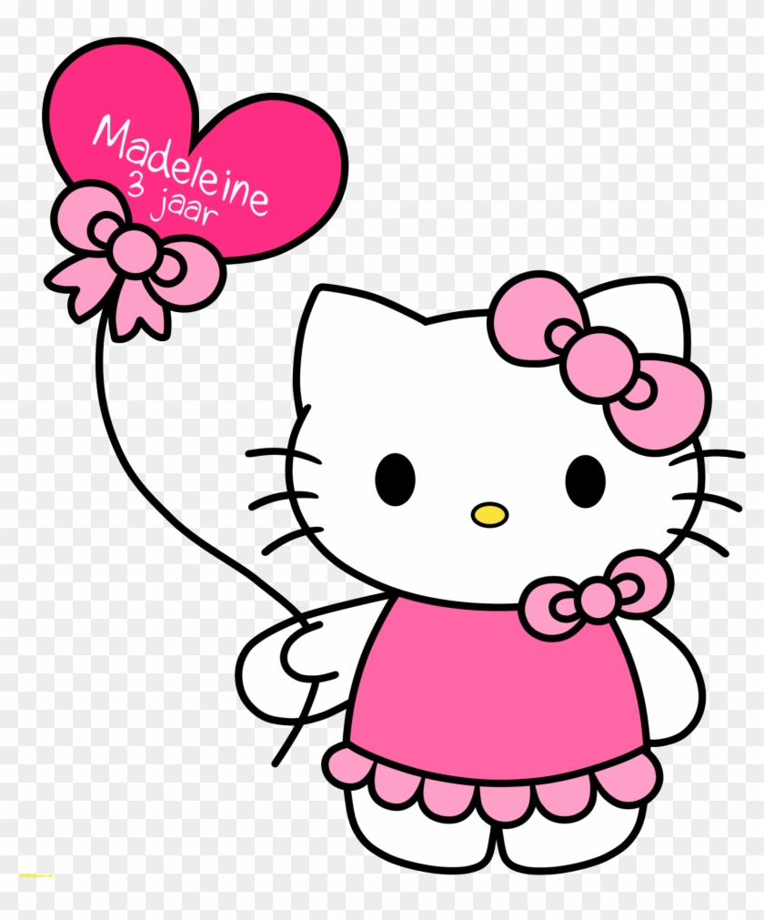 Hello Kitty With Balloons Free Download Clip Art Best - Hello Kitty Pink Png #907160