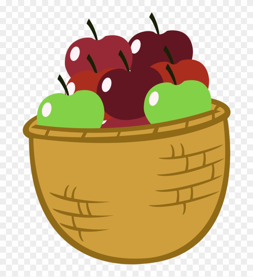Basket Of Apples Cartoon #907158