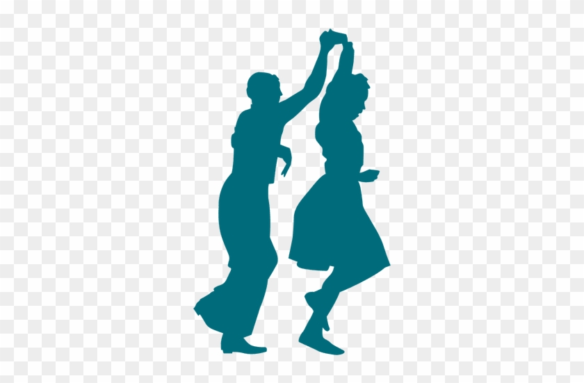 Lindy Hop Dance Man Spinning Woman Silhouette Transparent - Dance #907289